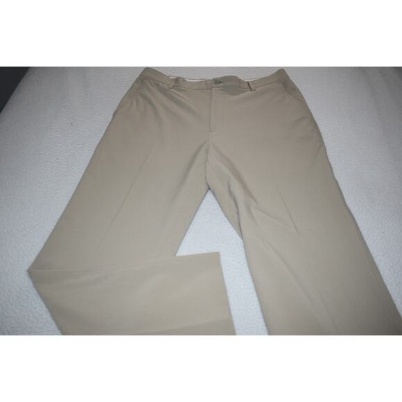 Footjoy Golf Pants Mens Size 36 x 33 Tan Performance Stretch Polyester Spandex - Picture 1 of 9